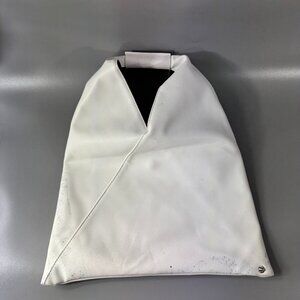 MM6 Maison Margiela White Faux-Leather Tote Bag